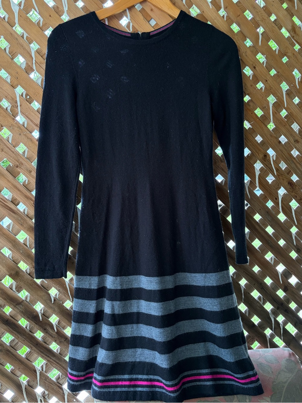 Cynthia Crowley 100% Merino Wool Long Sleeve Dress